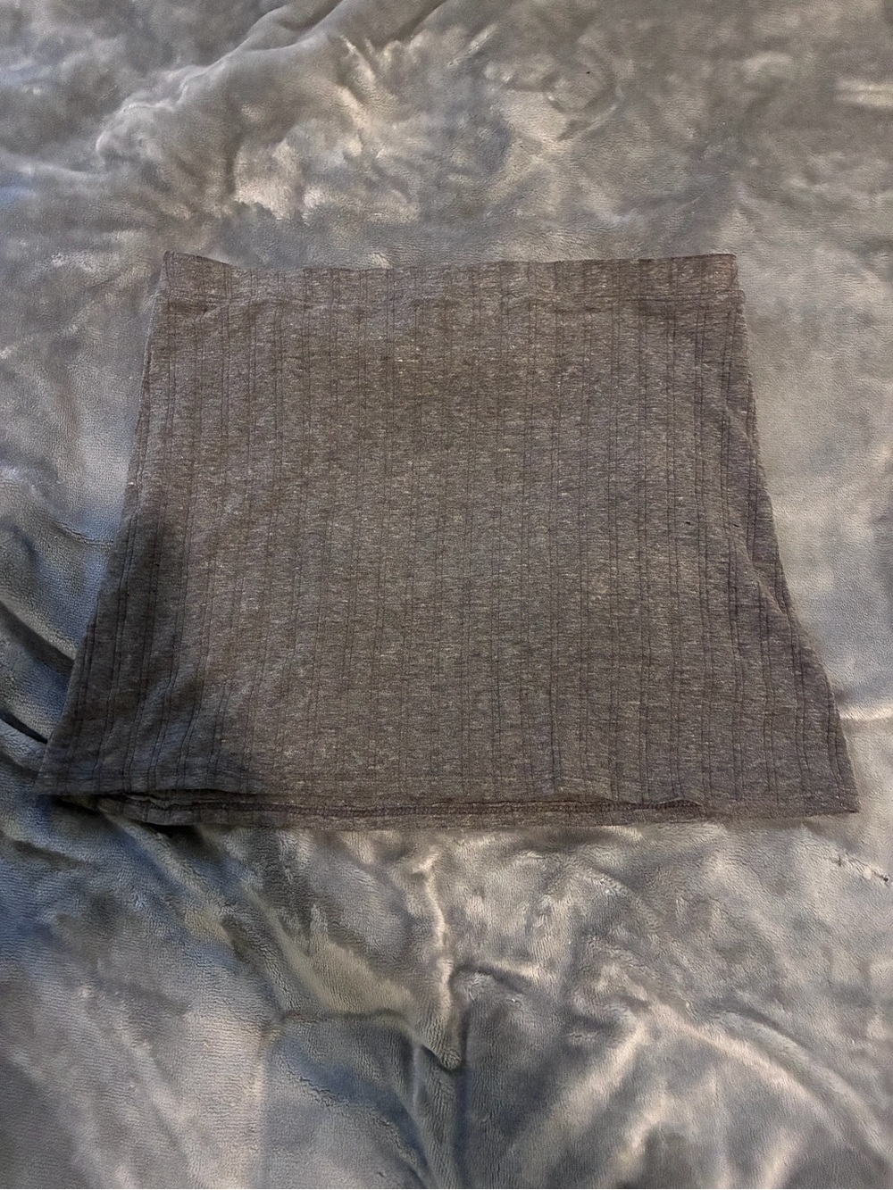 Vintage Laboratory A for Andasimo NYC Dark Grey Ribbed Knit Mini Skirt